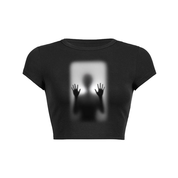 Trapped Soul Crop Top Baby Tee