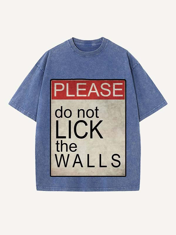 Do Not Lick The Walls Vintage T-Shirt