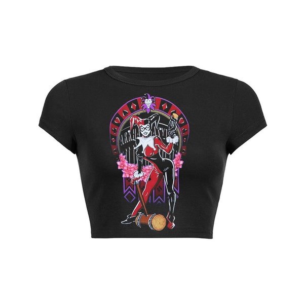 Jester Queen Crop Top Baby Tee