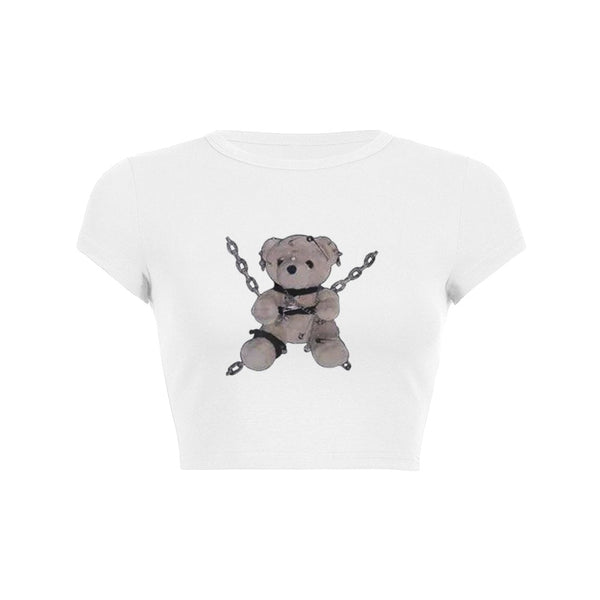 Bounded Teddy Crop Top Baby Tee