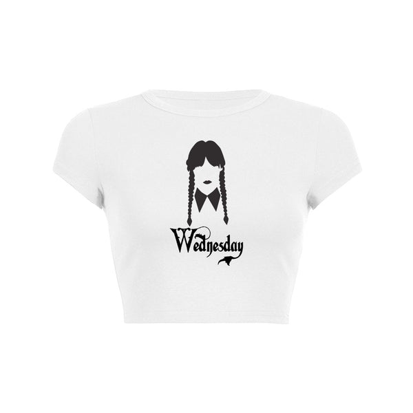 Gothic Girl Crop Top Baby Tee