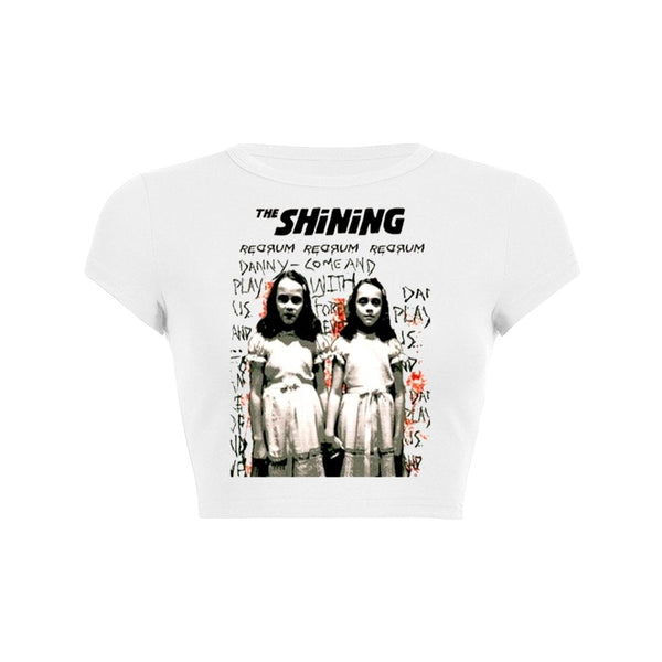 Twins of Terror Crop Top Baby Tee