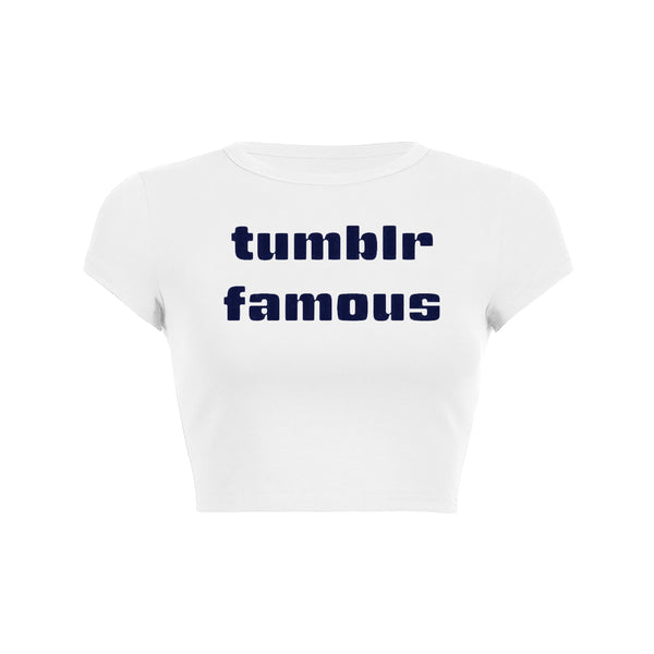 Online Fame Crop Top Baby Tee