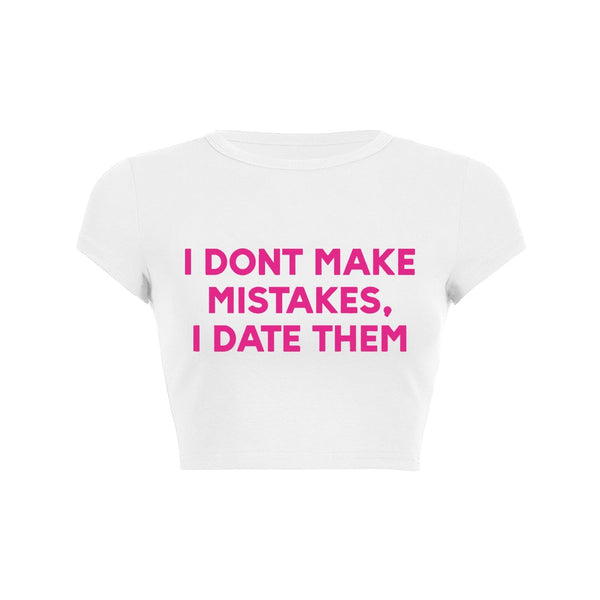 Love Mistakes Crop Top Baby Tee