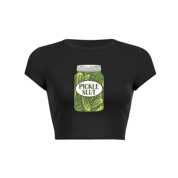 Pickle Slxt Y2K Baby Tee Crop Top