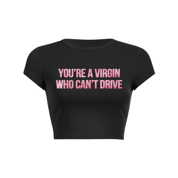 Eres una camiseta de bebé virgen Y2K Top corto 